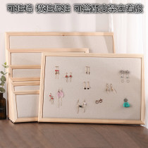 Banya solid wood frame plate hanging wall earrings storage rack jewelry frame stud earrings necklace counter jewelry display rack