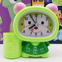 Cute cartoon small alarm clock Boy girl child student with bedside bedroom desktop clock personality creative ornaments