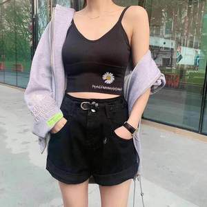 抖音快手网红卡卡原版升级小雏菊大U美背女吊带 性感小胸显大造型