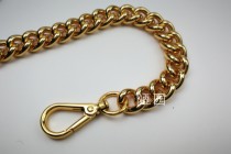 Bad garden high-end leather hardware k gold bag chain incense grandma with the same big gold chain lost money to clear the goods