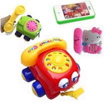 Pull Wire Gaming Phone Old Turntable Dial Dial Infant Crawl Pull Rope Car Children Puzzle Toys