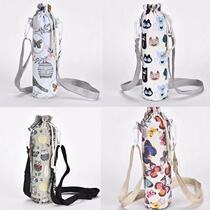 Cup sleeve insulated cup sleeve cup sleeve protective sheath universal with lifting rope anti-burn and heat insulation glass-cup bag