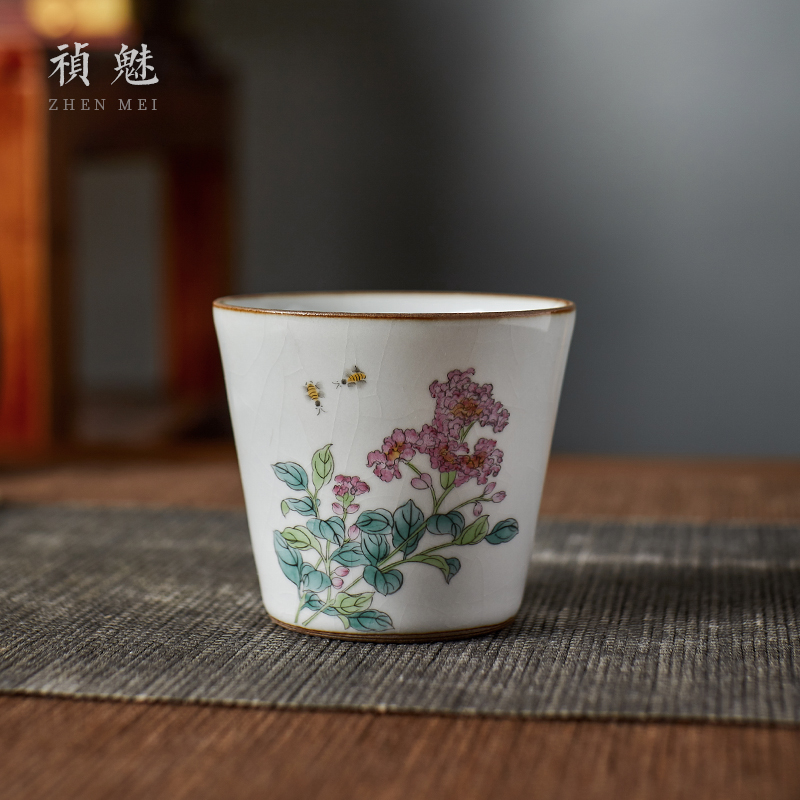 Shot incarnate your up hand - made slicing can raise of jingdezhen ceramic cups kung fu tea set sample tea cup master cup single CPU