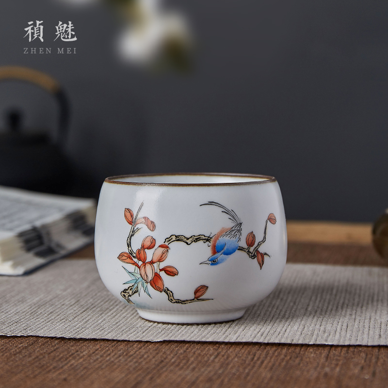 Shot incarnate all hand your up and meditation of jingdezhen ceramic kung fu tea set sample tea cup master cup single CPU