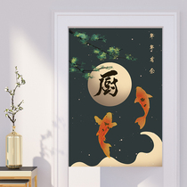 Customized anti-smoke special kitchen curtain hotel restaurant personalized partition half curtain shop commercial shade hanging curtain