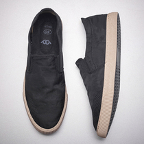 Old Beijing Cloth Shoes Mens Shoes Summer Breathable Mens Shoes Summer Style Casual Shoes A foot pedal Canvas Shoes Mens Board Shoes