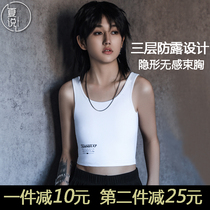 Summer corset underwear chest reduction student les breast wrap chest female chest small handsome t big chest super flat seamless sports corset