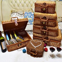 Retro Mini Suite Woven Small Case Image Virgin Carrier Picnic Basket Storage Shoot