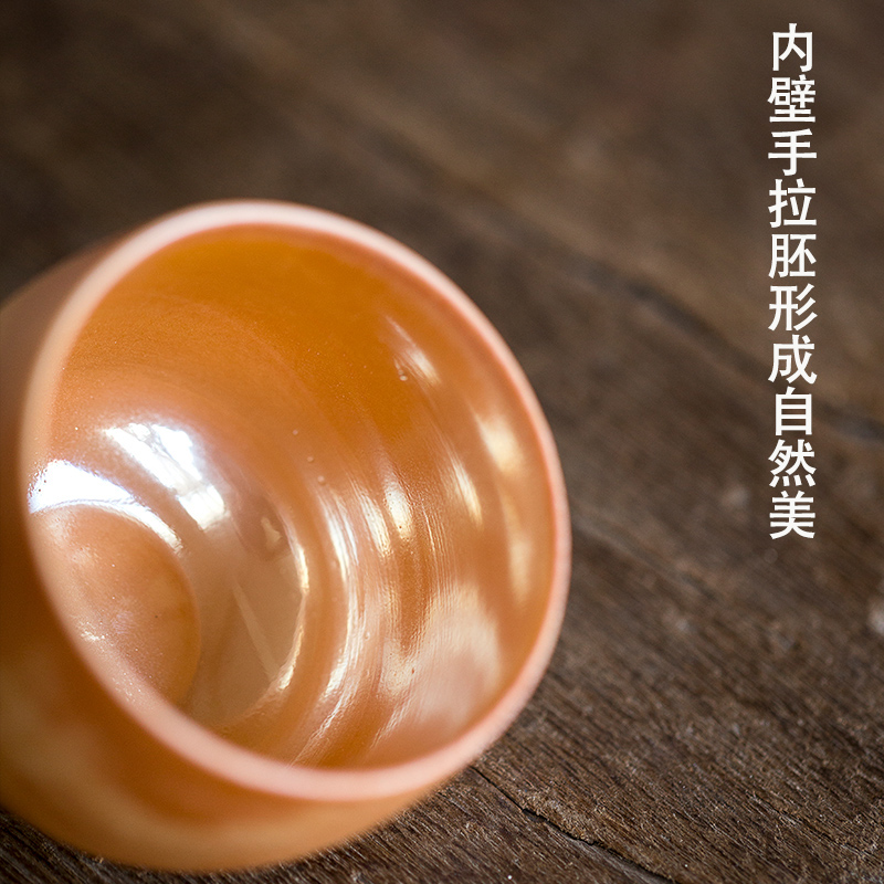 Dream ShuYu rhyme pure manual hand embryo firewood coarse after getting personal single glass ceramic cups tea masters cup