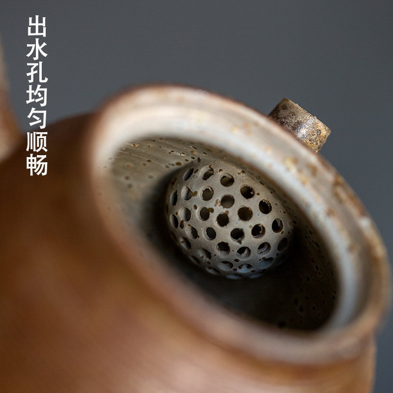 Dream ShuYu rhyme pure manual hand embryo firewood side put the pot of ceramic teapot creative single pot teapot Japanese