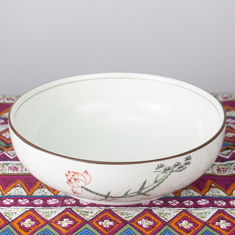 Extra - large ceramic bowl rainbow such as bowl of soup basin domestic large bowl of sour pickled cabbage boiled fish bowl hair "prosperous bowl ltd. tableware