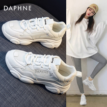 Daphne Old Dad shoes womens shoes 2022 new Summer 100 Lap Breathable Burst Small White Shoes Spring Autumn Sports Board Shoes