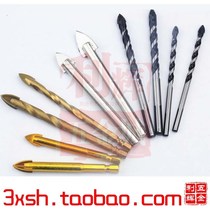 Round handle marble drill bit extended triangle ceramic tile wall glass hole opener 3 4 5 6 6 5 7mm