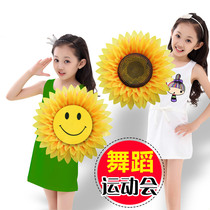 Games props performance cheerleading team Health Silk Flower party sunflower sunflower amusement refueling gloves team team