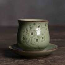 Dragon Quanqing Porcelain Qigong Fu Tea Cup Masters Cup Personal Handmade Single Cup Ceramic Tea Drinking Cup Home Chinese Tea Tea Bowl