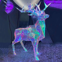 Creative Festive Props Luminous Hallucinoe Deer Dolphin customizable styling mall shop window Beauty Chen Decorative Pendulum