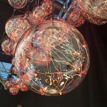 Full Star Dragon Ball starry sky Pendant Light Music Restaurant Bar Wedding Celebration Live Personality Creative Art Brass Lamp