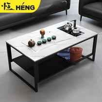 Intelligent rock board Kung Fu tea table with kettle Reception room Office tea set One-piece modern tea table Tea table