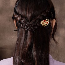 Ancient Wind Wood Hairpin Flow Su Step Rocking Hairpins Children Imitation Black Sandalwood Head Accessories Pan Hair Hanfu Accessories Ancient Dress Hairpin Hairpins