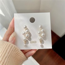 S925 silver needle gentle pearl earrings female small crowdsourced earrings without earring earbuds ear clip A100