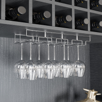 Stainless steel 304 red wine glass rack upside down wine glass rack Household goblet rack red wine glass rack hanging wine cabinet rack