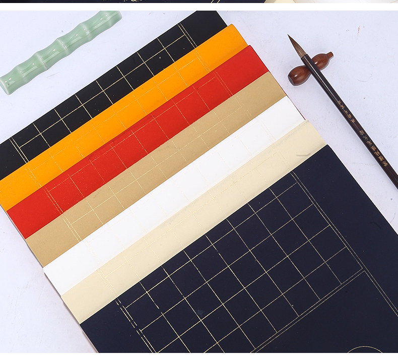 小楷心经专用宣纸方格子宣纸四尺对开粉彩般若波罗蜜多心经手抄抄