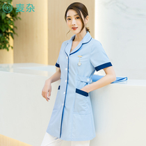 Nurse uniform short-sleeved female summer beauty salon beautician dental overalls high-end customizable logo printing