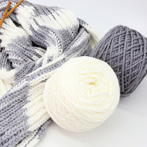 rlk self-woven scarf wool large group thick thread ball handmade diy weaving send boyfriend female lover cotton crochet material bag