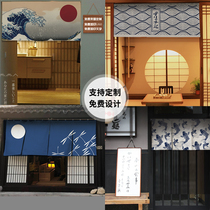 Cabinet shade curtain Japanese velcro shoe cabinet dustproof cloth Kitchen ugly hanging curtain Balcony sunscreen slide cloth curtain