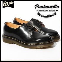 Dr Classic section 1461 Low Gang Lacquer Leather Bright Leather 3 Holes Martin Boots Martens male and female lovers Lacing Short Boots