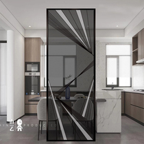 The living room glass screen decoration small bedroom covers the household room partition simple modern entrance wall