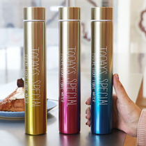 Net Red Fashion Slim Gradient Color Insulation Cup Personality Trend Cups Portable Students men and women with hand Wolverine water glass