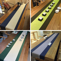 Tea table mat 2020 new waterproof tea mat day style Zen anti-burn cotton linen high-grade mat tea cloth table cloth
