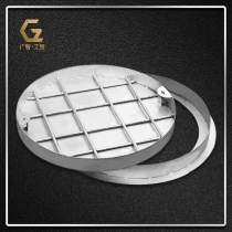 Guangzhi 304 stainless steel manhole cover round sunken invisible decorative drainage ditch cover square manhole cover custom