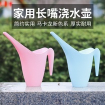 Household long mouth watering pot vegetable watering pot creative thickening plastic kettle indoor green plant potting gardening watering pot