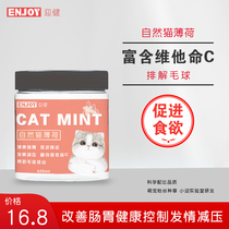ENJOY Cat snacks Peppermint powder Cat grass powdered hair HAIR removal ball Edible adult cat kitten molar toy