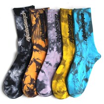 Zazy men and women in middle-sized socks tide basketball basketball street spring and summer rendering sports thin hip-hop personality cotton socks