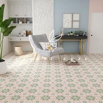 European-style retro parquet hand-painted balcony living room kitchen dining room background wall tile Toilet bathroom floor tile 300300