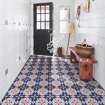 American retro color ethnic style kitchen restaurant background wall tile Bathroom bathroom non-slip floor tile 300*300