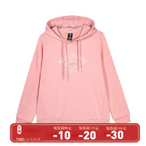 Anta sweater hooded 2021 new autumn and winter womens casual wear jacket official website flagship Spring and Autumn pink coat