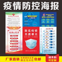 New pneumonia prevention publicity poster Epidemic publicity stickers Enterprise resumption of work publicity poster stickers Epidemic prevention publicity map
