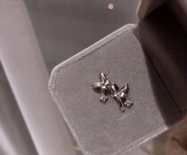 Hong Kong Zhengsheng silver s925 sterling silver butterfly ear stud earrings popular versatile fashion earrings female gift