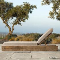 Minjuku Wind balcony sofa bed retro made of old furniture log sofa bed nostalgic solid wood grunge backrest sofa chair