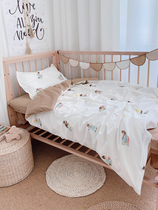 Love to baby hipster black and white INS cotton baby quilt cover baby bedding set 3 pieces newborn quilt kit