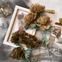 Eurostyle fake flower silk flower decoration flower peony peony flower emulation floral upscale living room to put wedding flowers