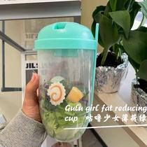 Salad Portable outside with breakfast with spoon Yani wheat cup light TY1824-1 food ns net red and reduced cup fat