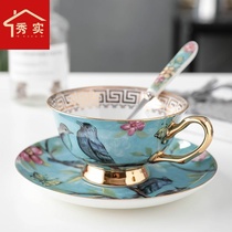 British European ceramic couple mug water Cup ins Nordic afternoon tea light luxury Cup coffee cup with lid spoon