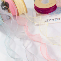 Mermaid yarn ribbon imported from Korea overcoat yarn belt hand bouquet flower bouquet dessert baking cake gift packaging