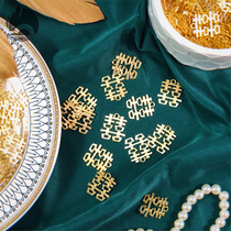 Coin Metal Happiness Ornament Pendant Small Metal Round Happiness Small Pendant Wedding Small Pin Happiness Listing