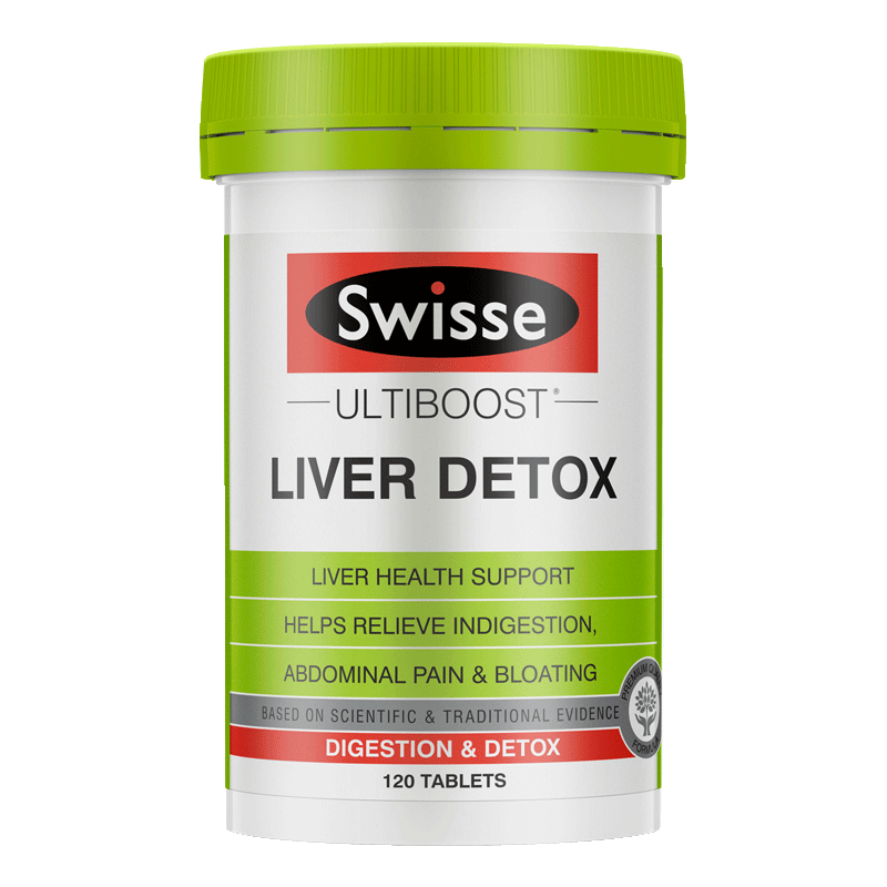 澳洲swisse斯维诗liverdetox奶蓟草片 加班熬夜必备护旰120粒